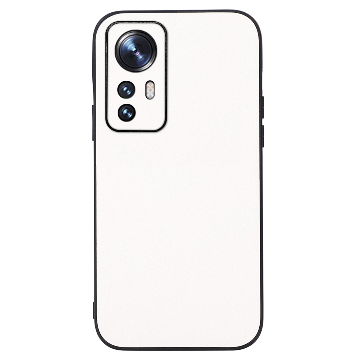 

Für Xiaomi 12 Pro 5g/12s Pro 5G/12 Pro (abmessung) 5G Anti-fall-handy-hülle Strukturierte Pu-leder-beschichtete TPU+PC Drop-proof-schutzmobiltualthülle Wear-resistant Shell - Weiß, Xiaomi 12 Pro 5G
