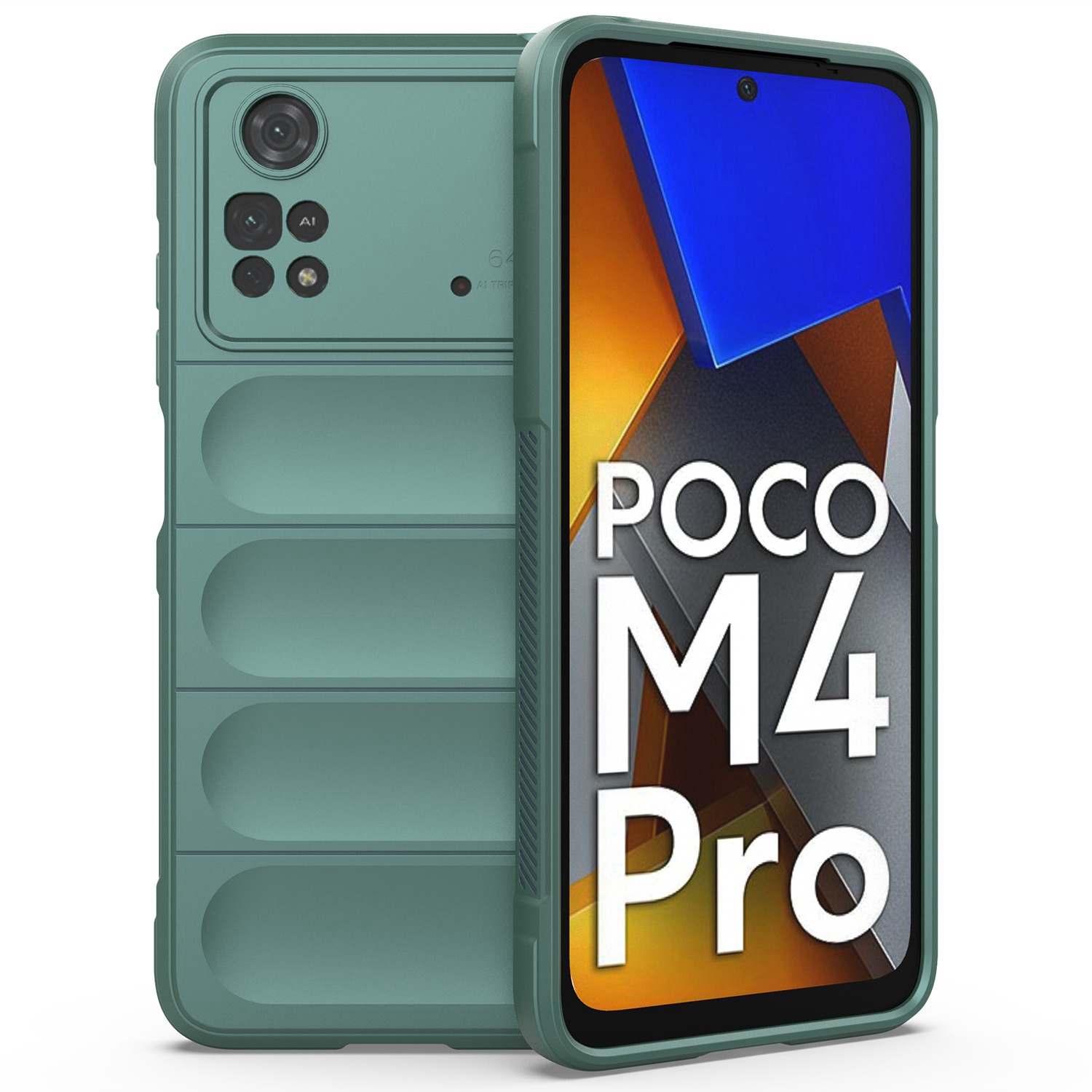 

Für Xiaomi Poco M4 Pro 4G Flexible Tpu-hülle Glattes Schockabsorbierendes Schutzhelfer - Grün, Xiaomi Poco M4 Pro 4G