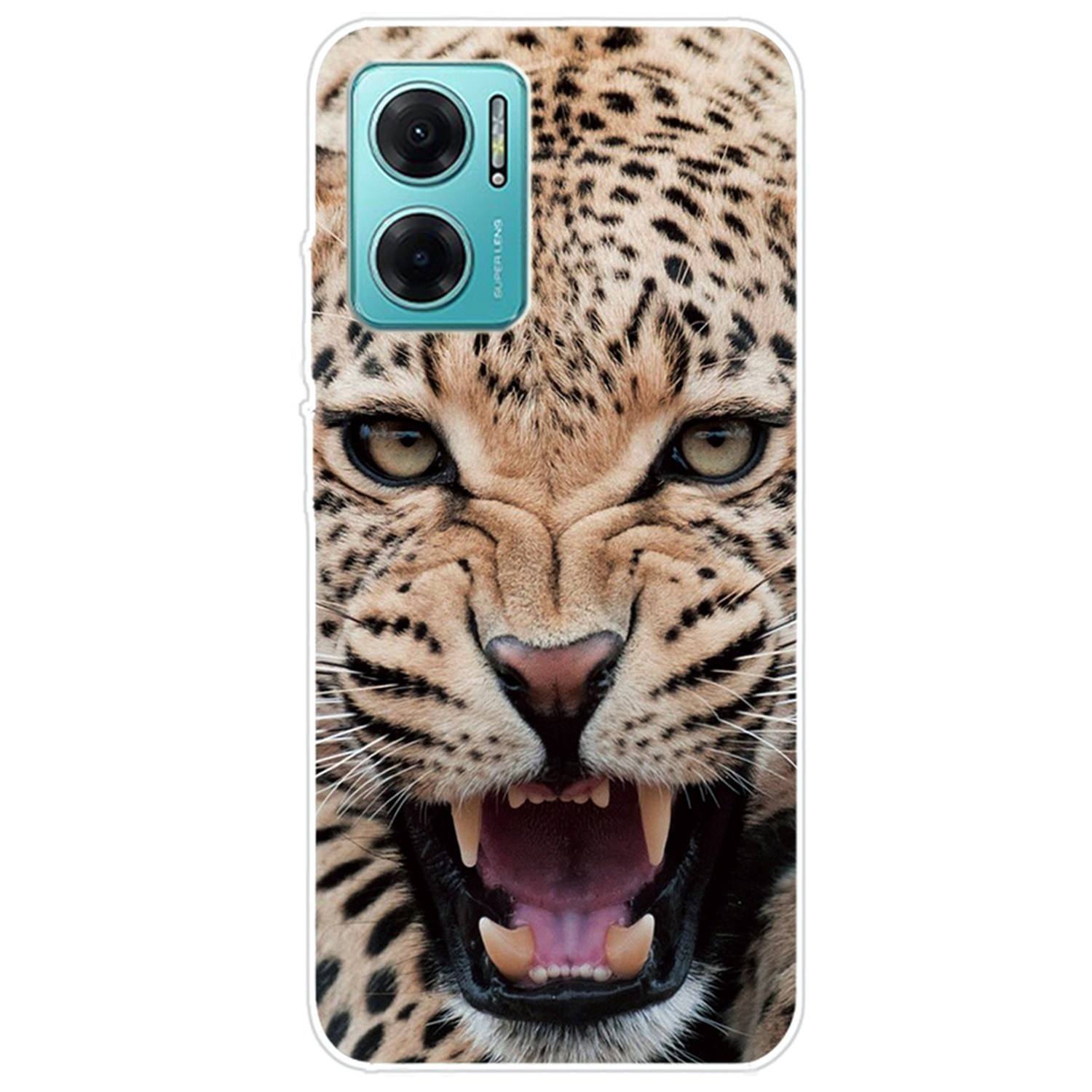 

Für Xiaomi Redmi Note 11e 5g / Redmi 10 5g / Redmi 10 Prime+ 5G Slim Flexible TPU -schutzmustershülle -muster -drucker -schockdcoverabdeckung - Leopard, Xiaomi Redmi Note 11E 5G