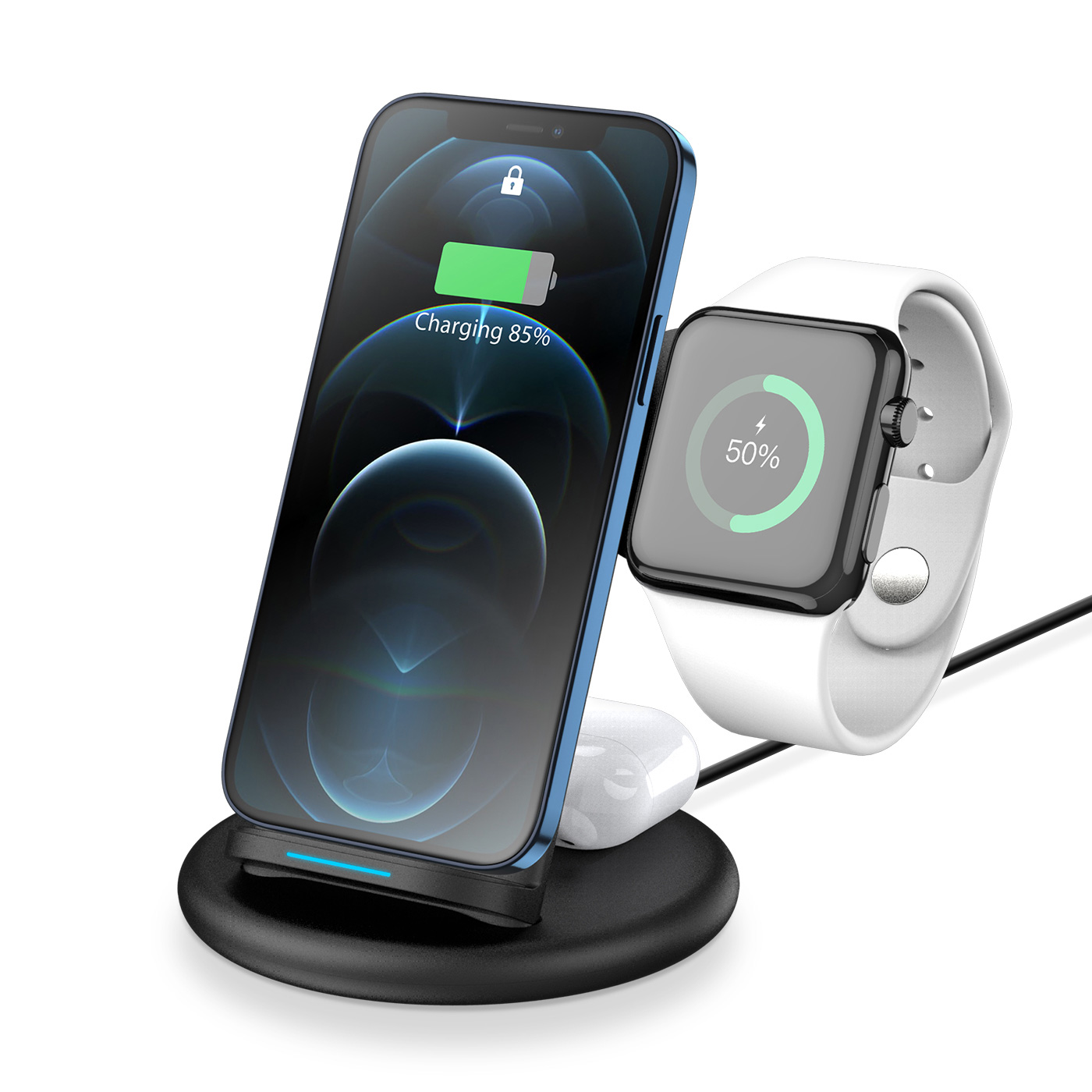 

DUX DUCIS C7 3-in-1 Multi-function Intelligent Wireless Charger Charging Station Charging Stand, Universal