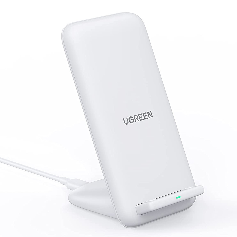 

UGreeen 80576 QI Беспроводное Зарядное Устройство 15 Вт Нескользящая Быстрая Зарядная Стойка Беспроводное Телефонное Зарядное Устройство Для IPhone 13/12 Серии / Samsung Galaxy S21 / S20 / Note 20, Universal