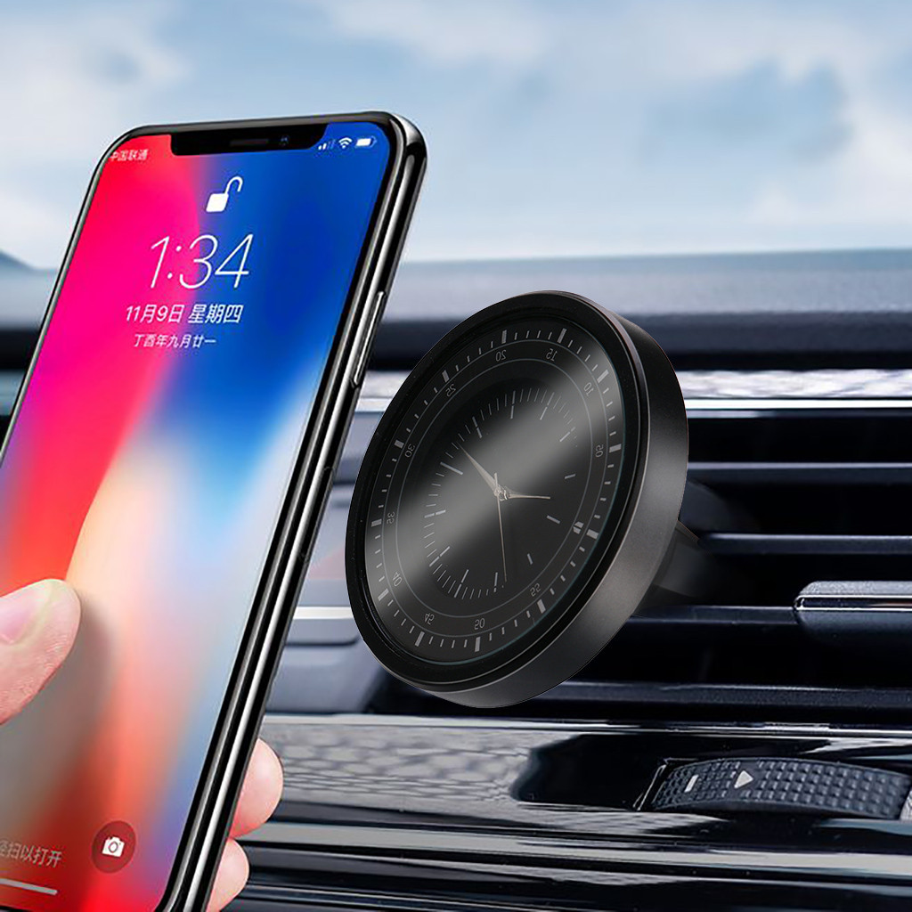 

Для IPhone XS MAX 6,5 Дюйма / XR 6,1-дюймовый Творческий Часы Металлический Магнетизм Автомобильный Воздух Выходная Мобильная База, iPhone 12 mini
