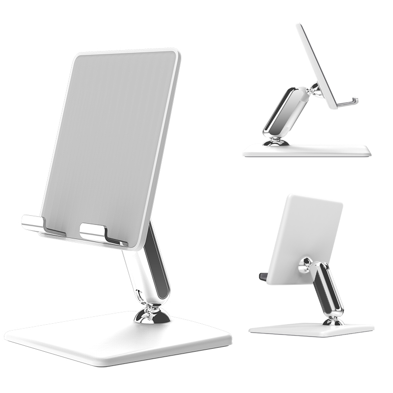

ROME Lazy Man Folding Desk Mount Stand for Phone Tablet PC - White, iPhone 12 mini