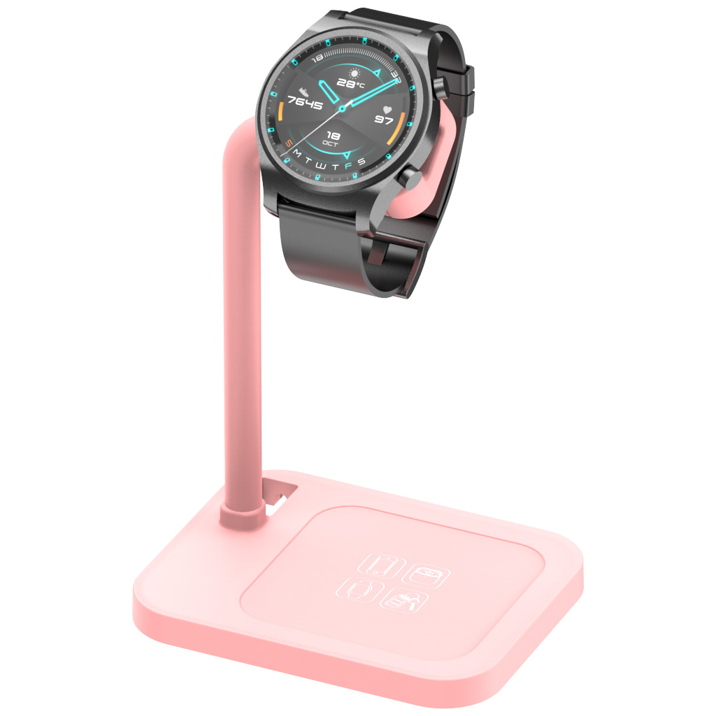 

AJZJ02S Watch Charging Stand for Huawei Samsang Apple - Pink, Universal