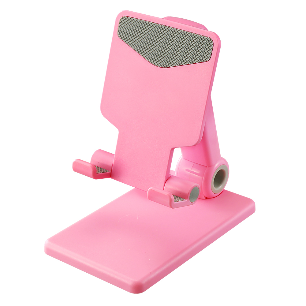 

XD05 Foldable Desktop Stand Height and Angle Adjustable Bracket for under 11-inch Phone Tablet - Pink, Universal