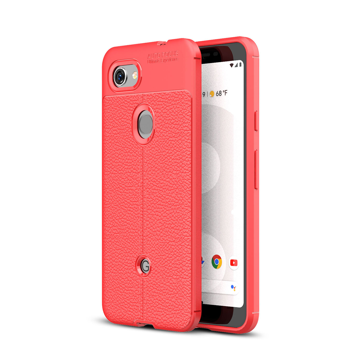 

Litchi Grain Soft TPU Mobile Phone Shell for Google Pixel 3a - Red, Google Pixel 3 lite