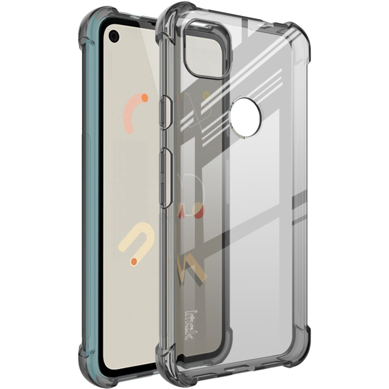 

IMAK Silky Anti-drop TPU Case + Screen Protector Film Für Google Pixel 4a - Grau, Google Pixel 4a