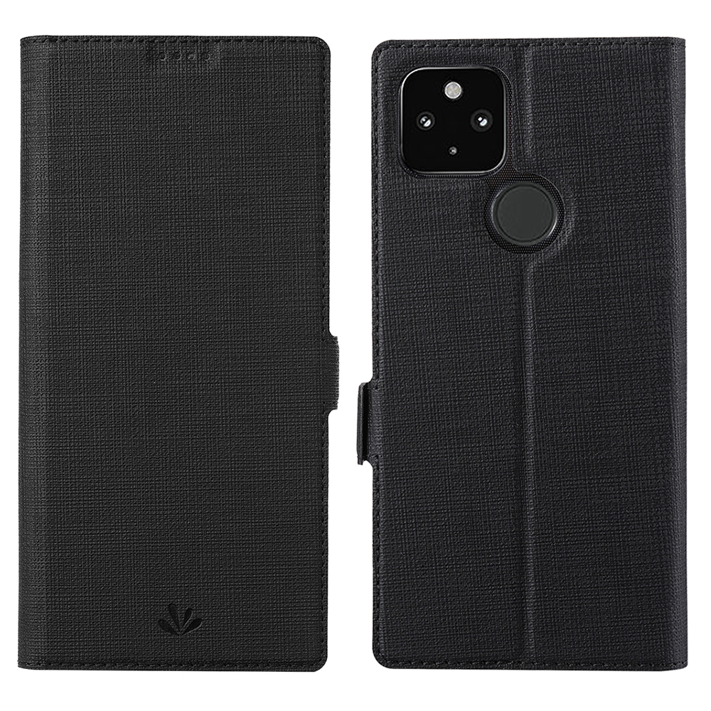 

VILI K -serie Brieftaschen -design Leder -telefonständer Cover Für Google Pixel 5a 5G - Schwarz, Google Pixel 5a 5G