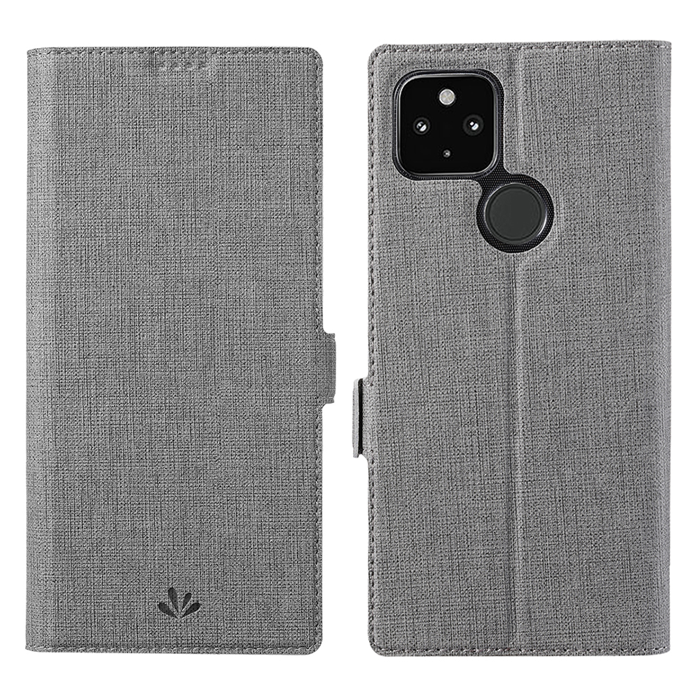 

VILI K -serie Brieftaschen -design Leder -telefonständer Cover Für Google Pixel 5a 5G - Grau, Google Pixel 5a 5G