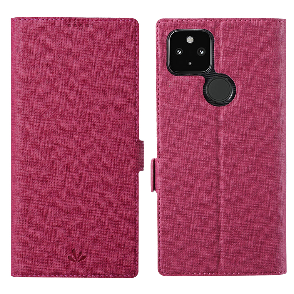 

VILI K -serie Brieftaschen -design Leder -telefonständer Cover Für Google Pixel 5a 5G - Rose, Google Pixel 5a 5G