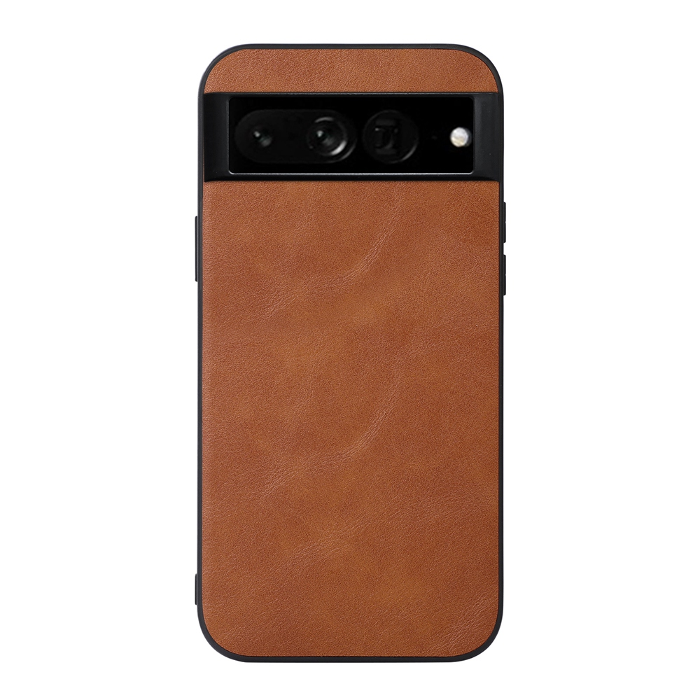 

Strukturierte PU-Lederbeschichtete Hybridhülle Für Google Pixel 7 Pro, Wear-Resistant Phone Back Cover Drop Protection Accessoire - Braun, Google Pixel 7 Pro 5G
