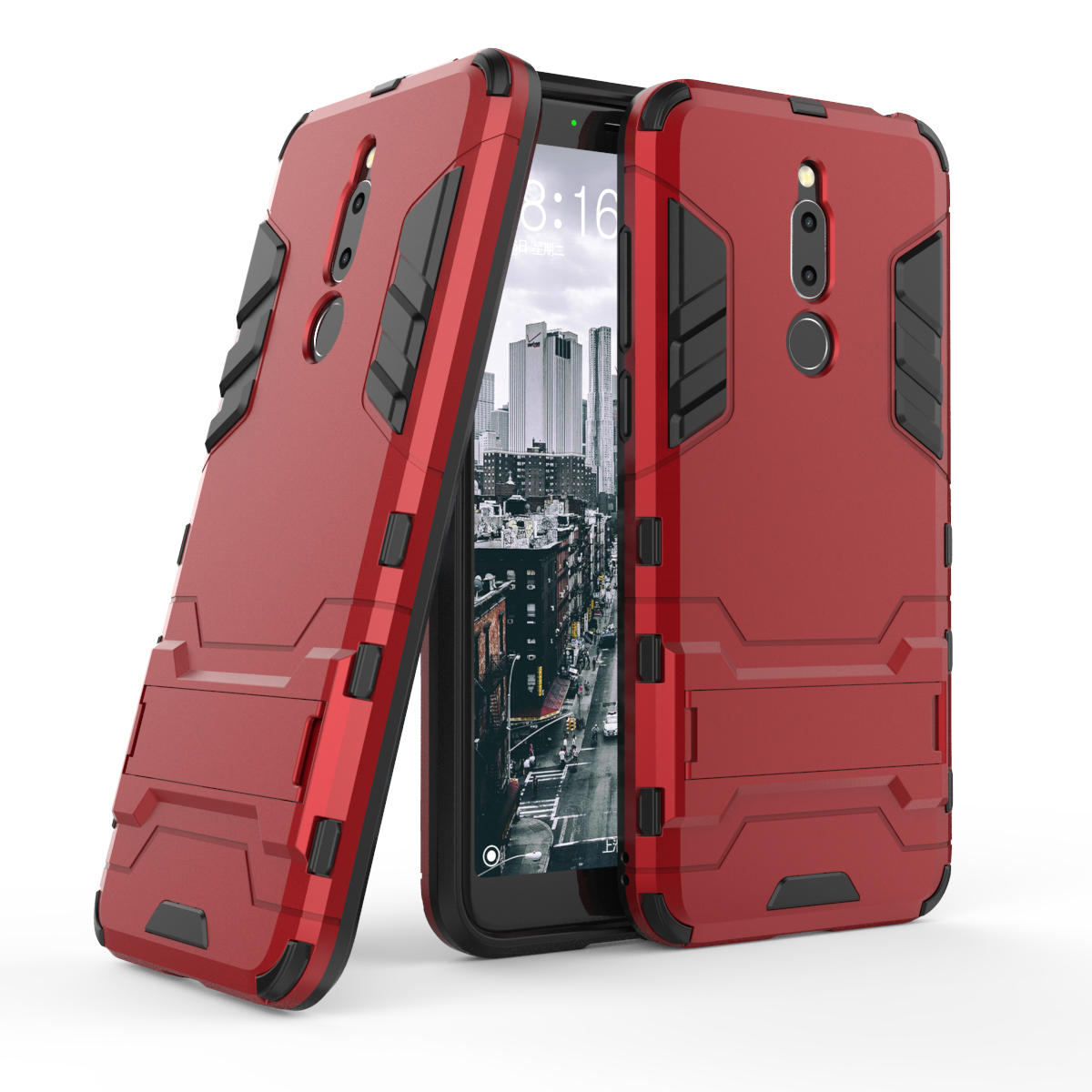 

Cool Guard Kickstand PC TPU Combo Case for Meizu M6T - Red, Meizu M6T
