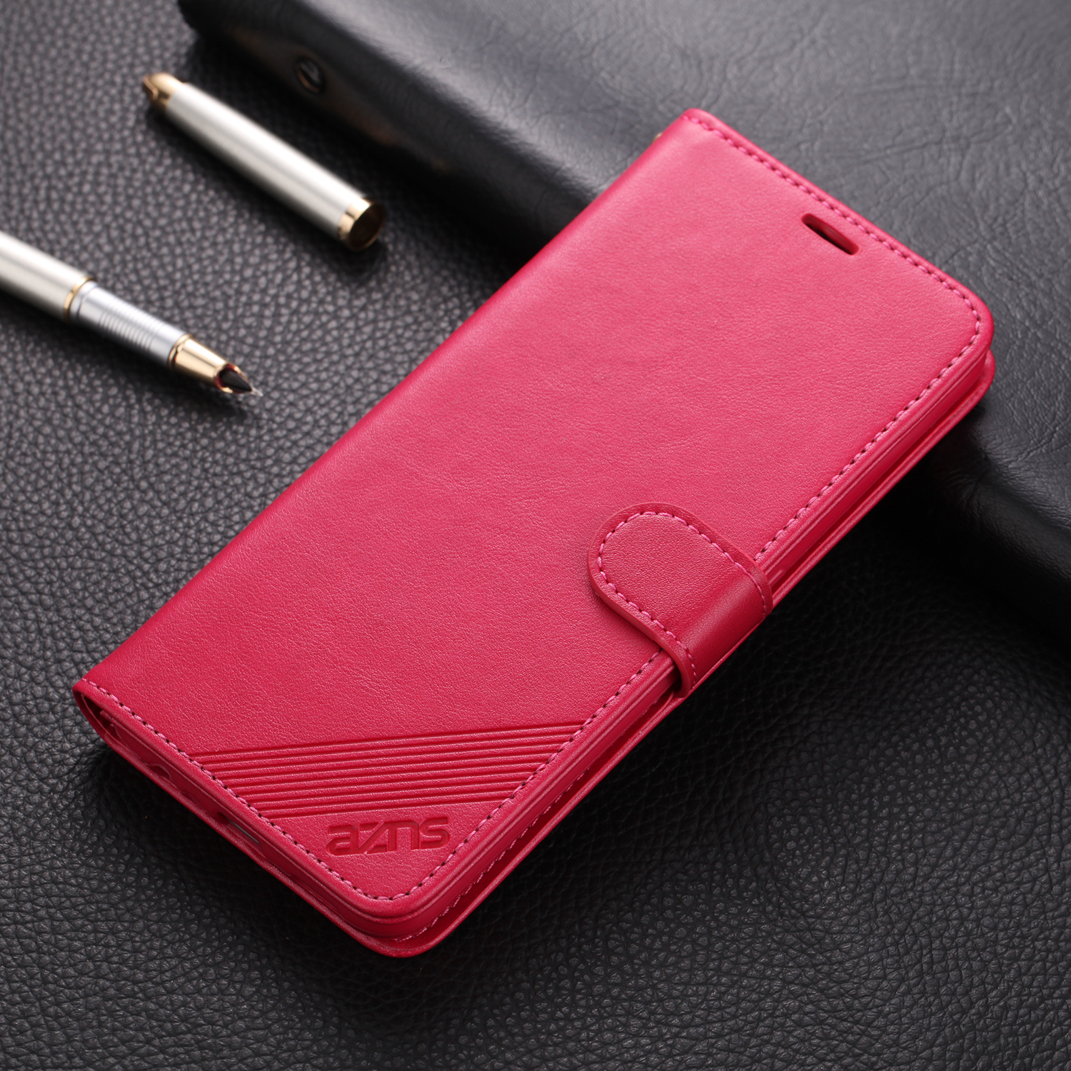 

AZNS Leder Brieftasche Hülle Für Oppo A9 (2020) / A11x - Rose, OPPO A9 (2020)