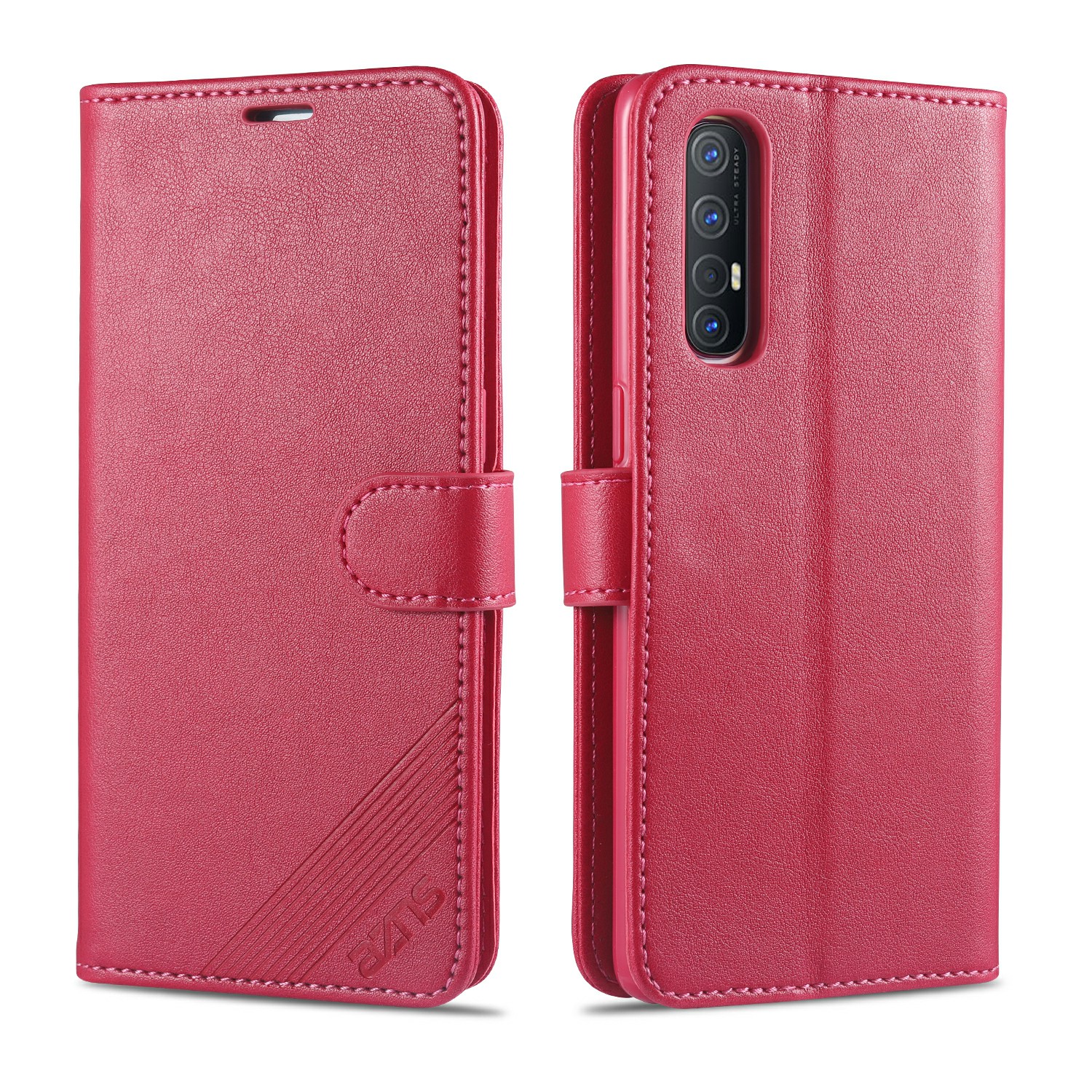 

AZNS PU Leder Brieftasche Hülle Für Oppo Reno3 Pro - Rose, Oppo Reno3 Pro