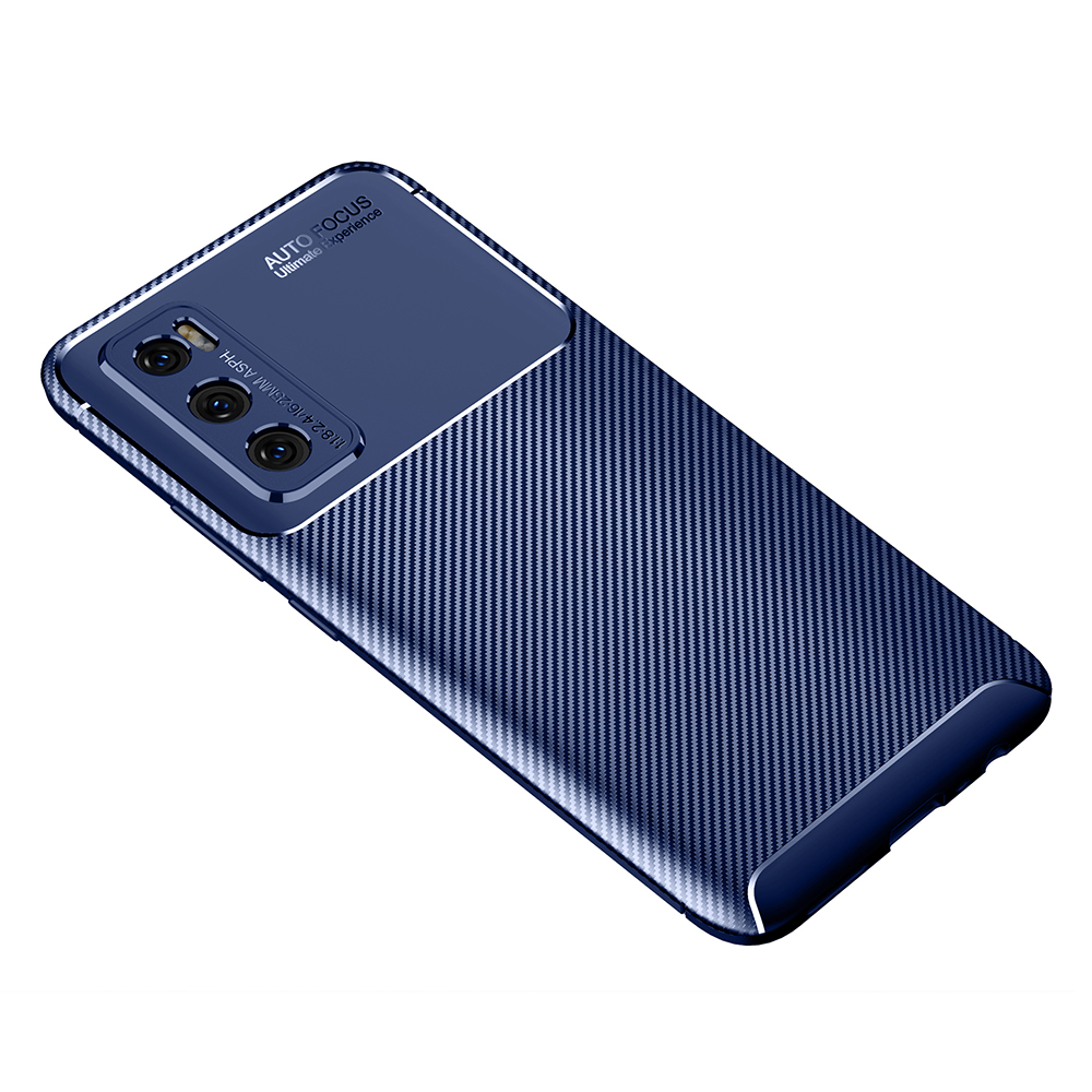 

Kohlefaserweiche Tpu-anti-drop-mobiltelefonabdeckung Für Vivo V20 SE - Blau, vivo V20 SE