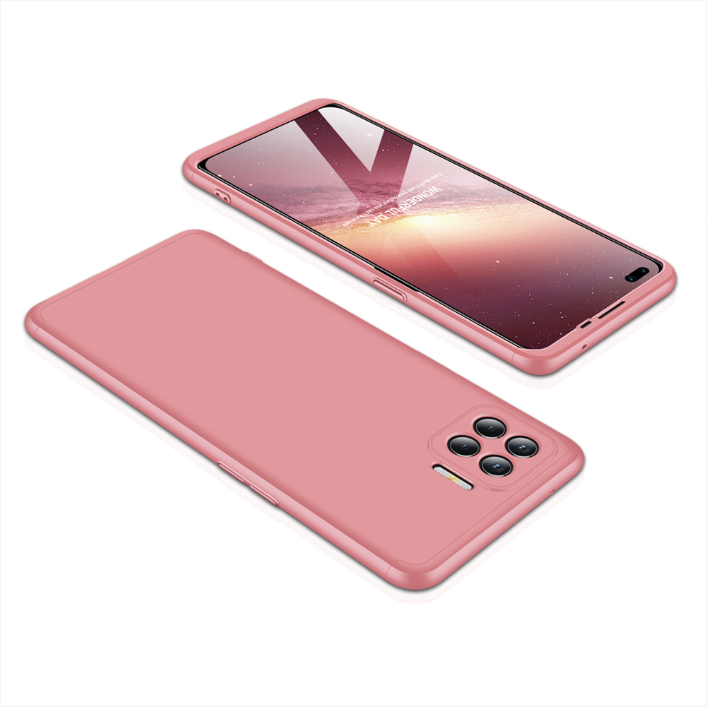 

GKK Für Oppo F17 Pro Abnehmbares 3-teiliger Mattes Hartplastikabdeckung - Roségold, Oppo F17 Pro