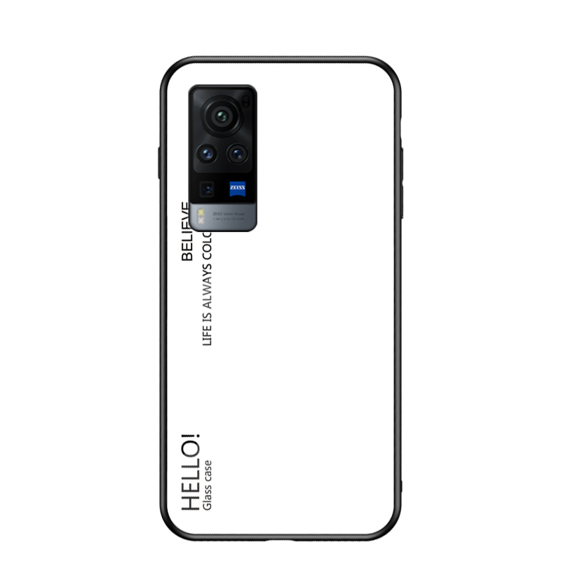 

Lackierter Farbiger Glasfarbgradienten -muster Backfall Für Vivo X60 Pro 5g - Weiß, vivo X60 Pro 5G (Global)