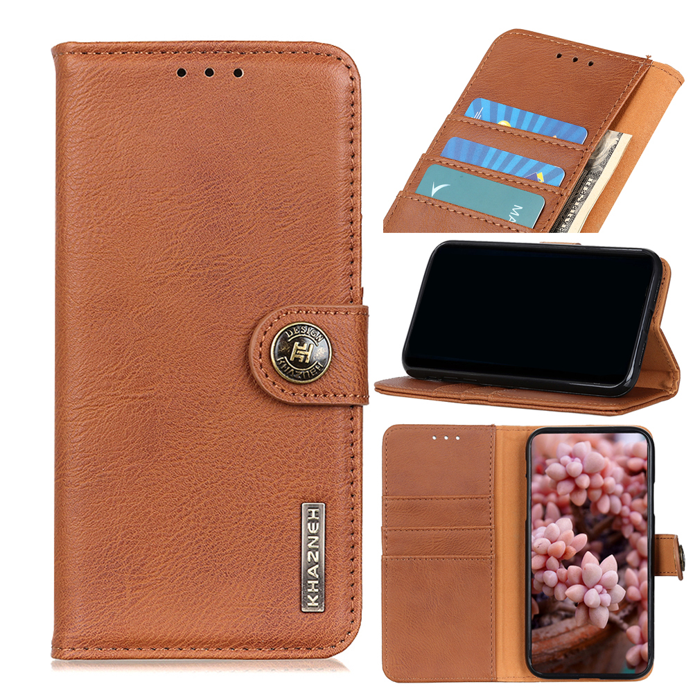 

Khazneh Magnetic Buckle Design Wallet Stand PU Leder Telefon Shell Hülle Für Oppo Find X3/Find X3 Pro - Braun, Oppo Find X3 Pro