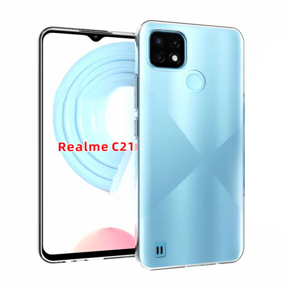 

10pcs/pack Wasserzeichen Resistent Klares TPU -mobiltelefongehäuse Für Realme C21, Realme C21 4G
