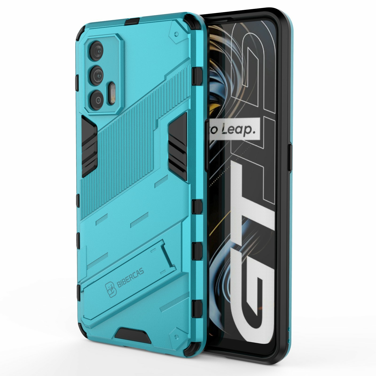 

Stoßdichter PC + TPU Hybrid Telefonhülle Cover Für Oppo Realme GT 5G - Dunkelblau, Realme GT 5G