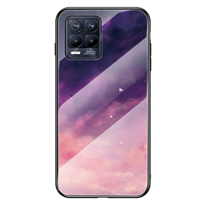 

Himmelsmuster Temperiertes Glasschutz-Fall Für REALME 8/8 PRO - Lila Himmel, Realme 8 Pro