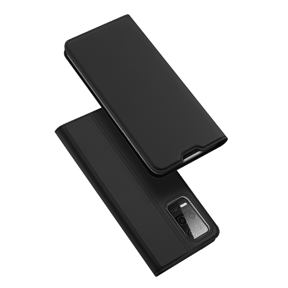 

Dux Ducis Skin Pro Series Card Slot Leder Stand Phone Hülle Shell Für Realme 8 5G/V13 5G/Narzo 30 5g - Schwarz, Realme 8 5G