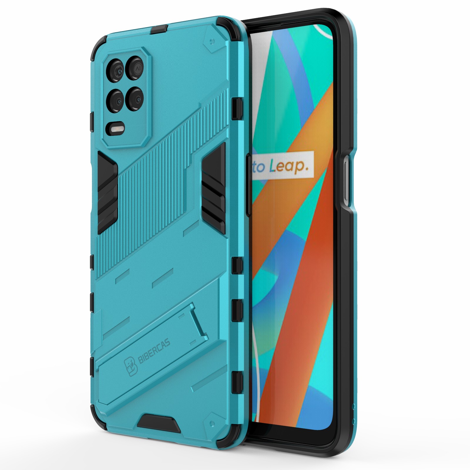 

Couverture de Couverture de Boîtier de Téléphone Hybride Hybride TPU Pliable PC + TPU Pour Realme V13 5G - Bébé Bleu, Oppo Other OPPO Models