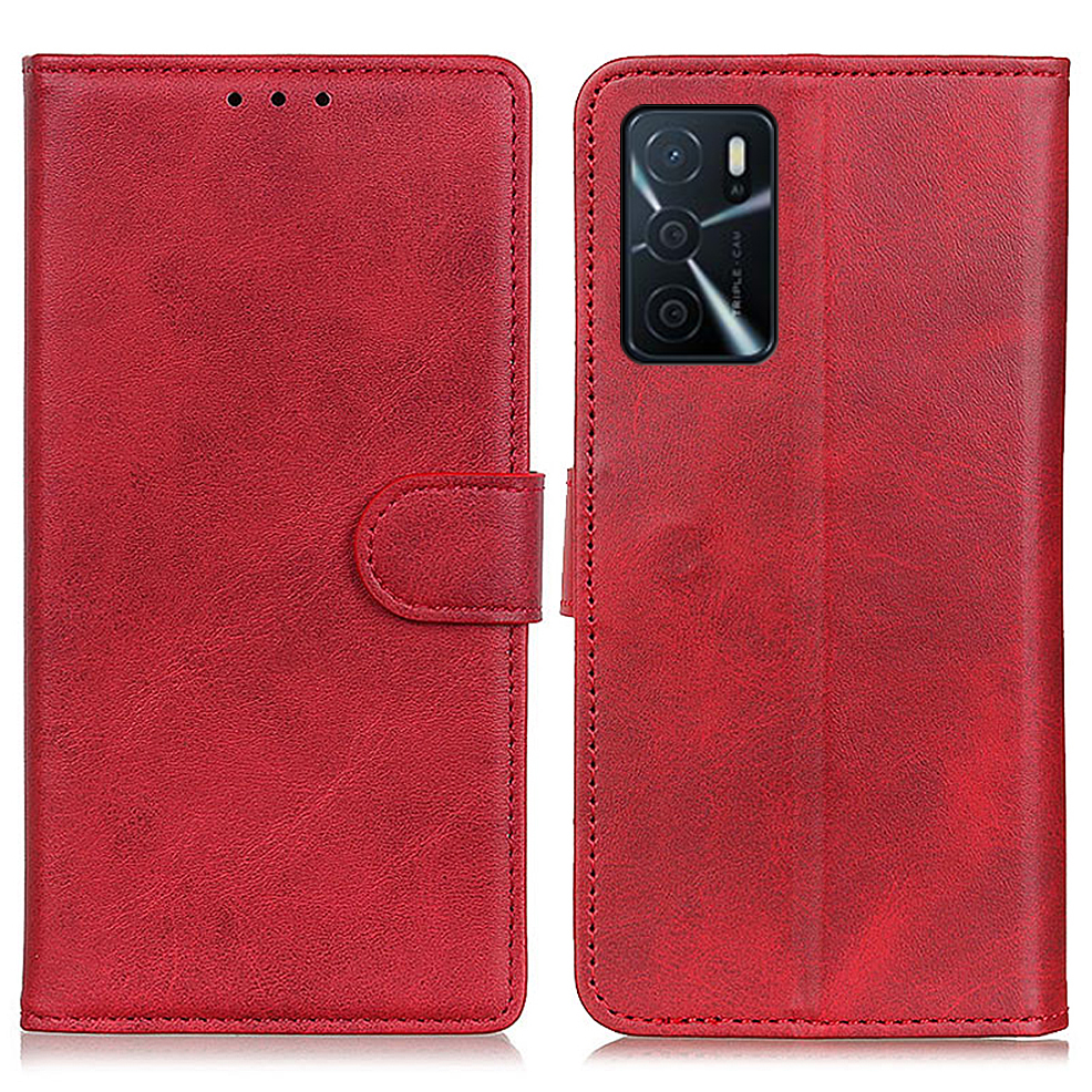 

Anti-drogen-leder-mobiltelefonschutzschale Für Oppo A16/a16s/a54s - Rot, Oppo A16s