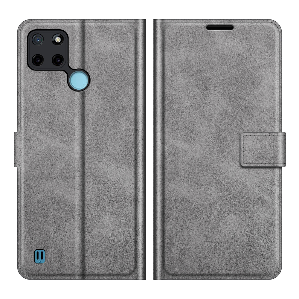 

Anti-droge-schutzbrieftaschenhülle-telefonabdeckung Für Realme C21Y - Grau, Realme C21Y