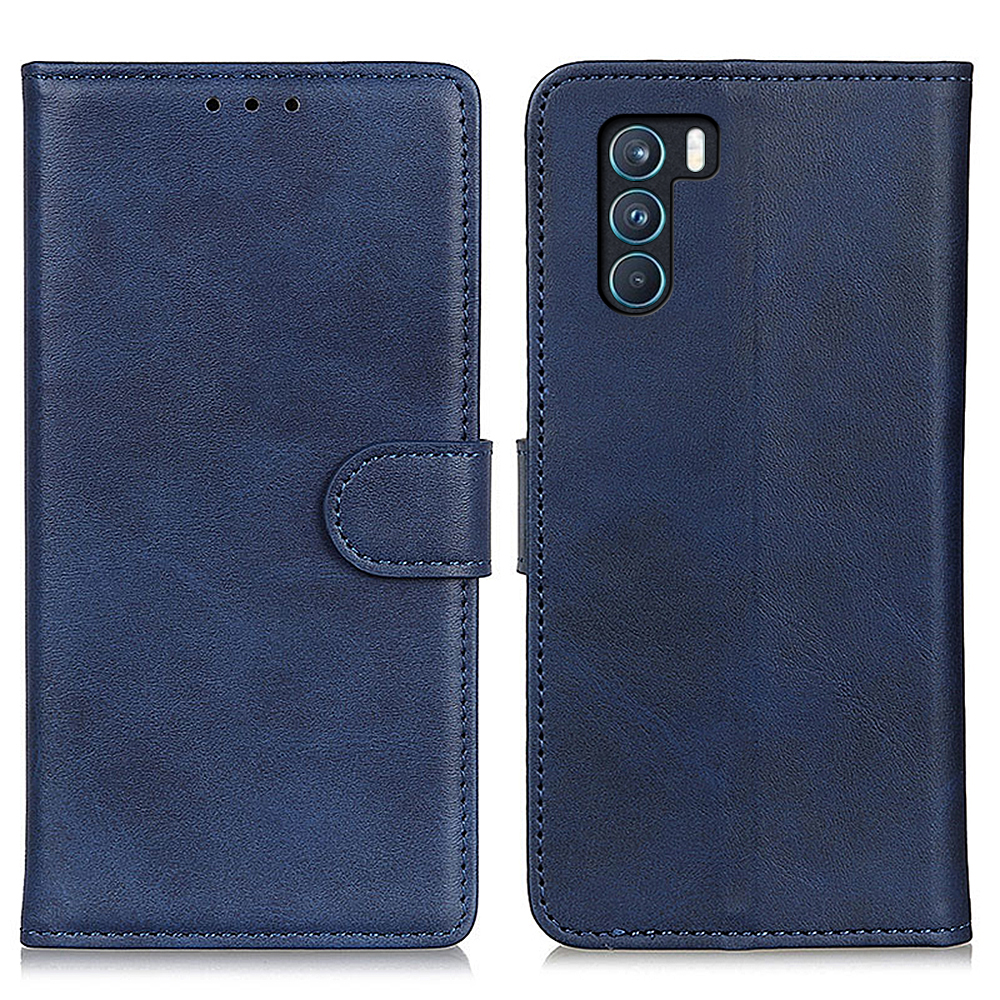 

Schockdes Ganzkörperschutz PU Leder Brieftasche Hülle Magnetverschlussstand Folio Telefonabdeckung Für Oppo K9 Pro - Blau, Oppo K9 Pro