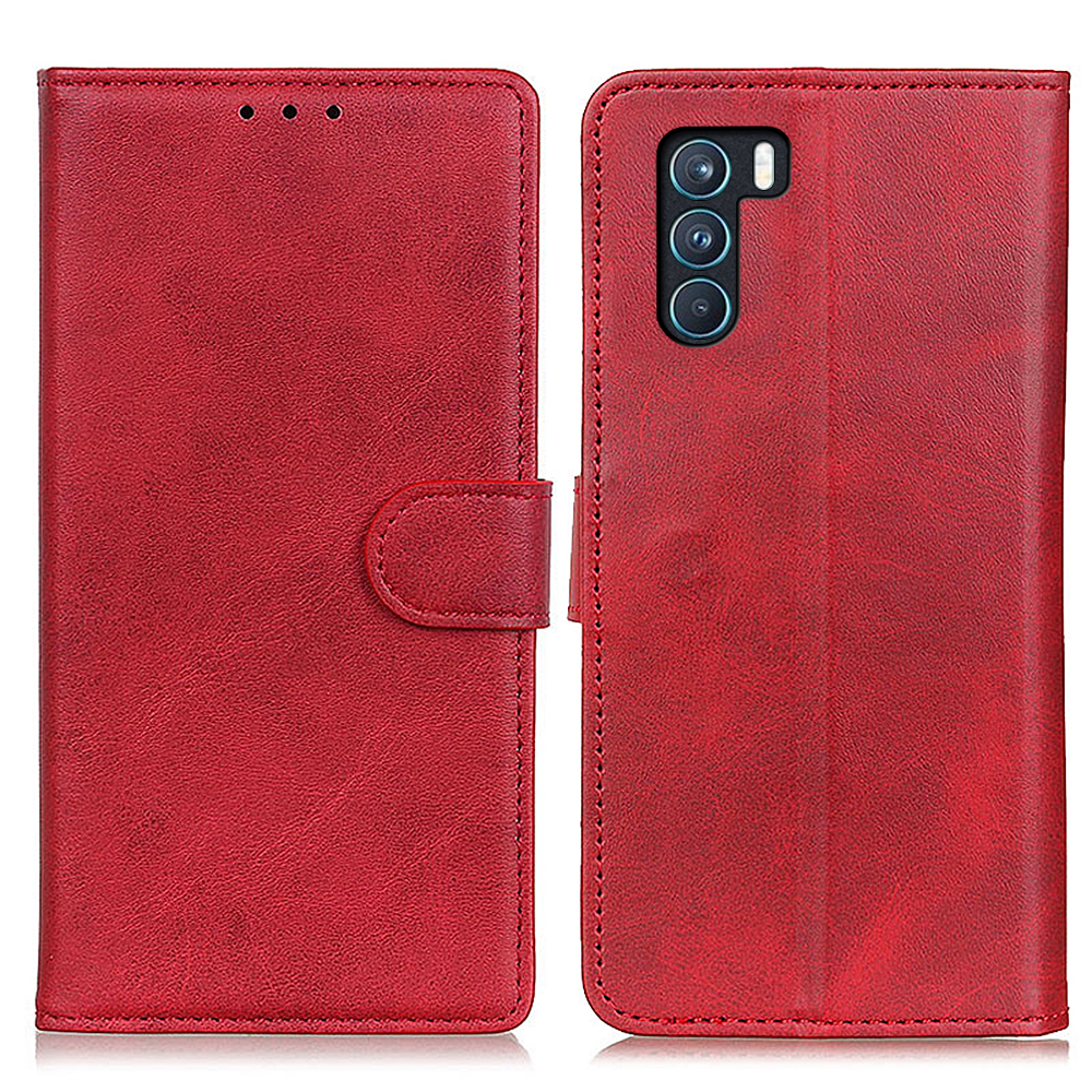 

Schockdes Ganzkörperschutz PU Leder Brieftasche Hülle Magnetverschlussstand Folio Telefonabdeckung Für Oppo K9 Pro - Rot, Oppo K9 Pro
