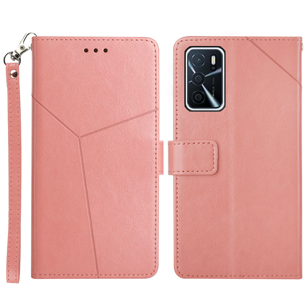 

Brieftasche Ständer Ledertast - Rosa, Oppo A16