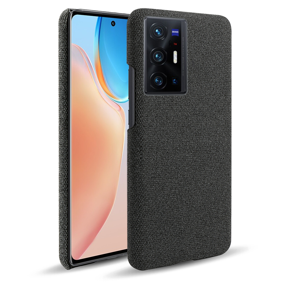 

KSQ Solid Color Tuch + PC Langable Stylish Anti-drop-telefonhülle Für Vivo X70 Pro + - Schwarz, vivo X70 Pro+