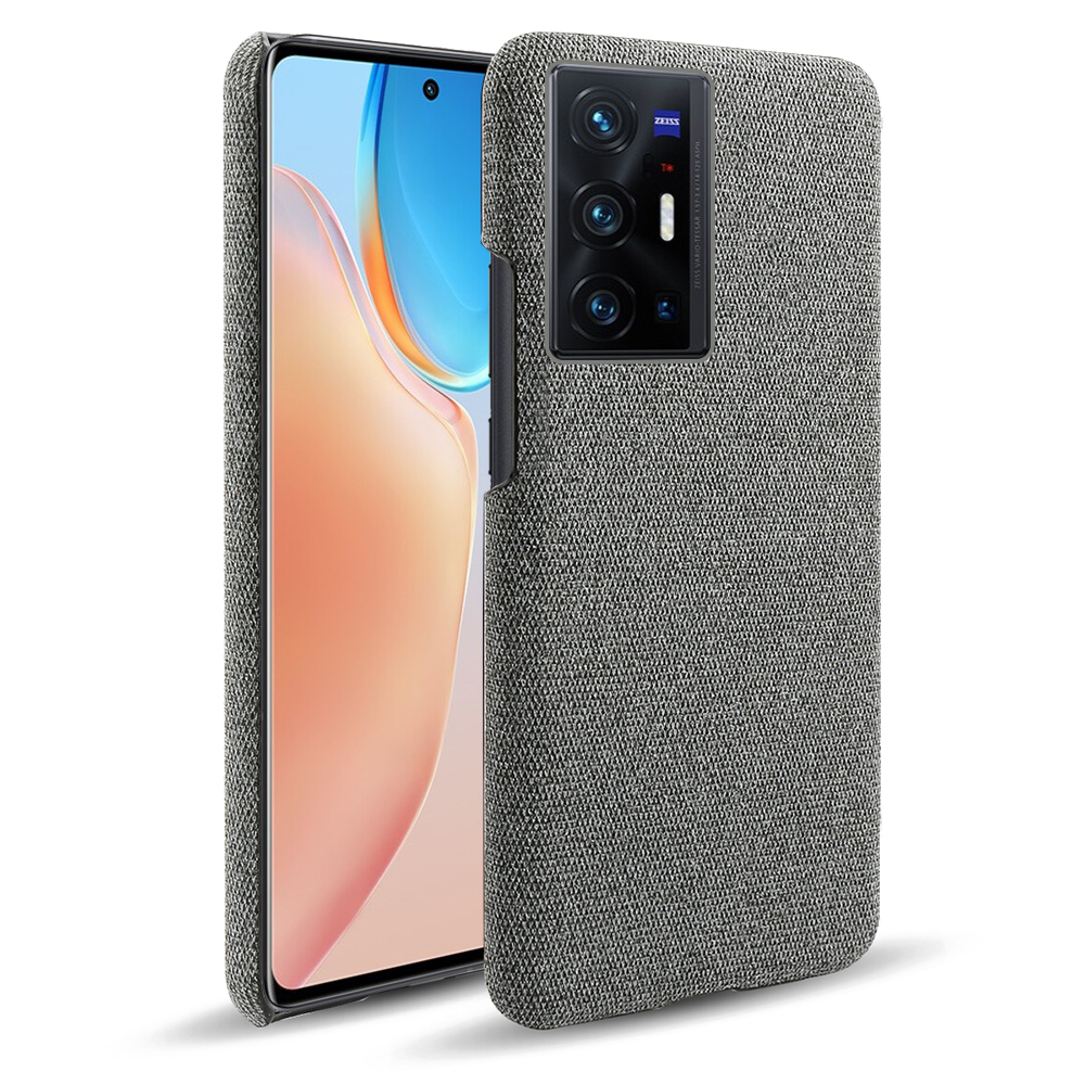 

KSQ Solid Color Tuch + PC Langable Stylish Anti-drop-telefonhülle Für Vivo X70 Pro + - Grau, vivo X70 Pro+