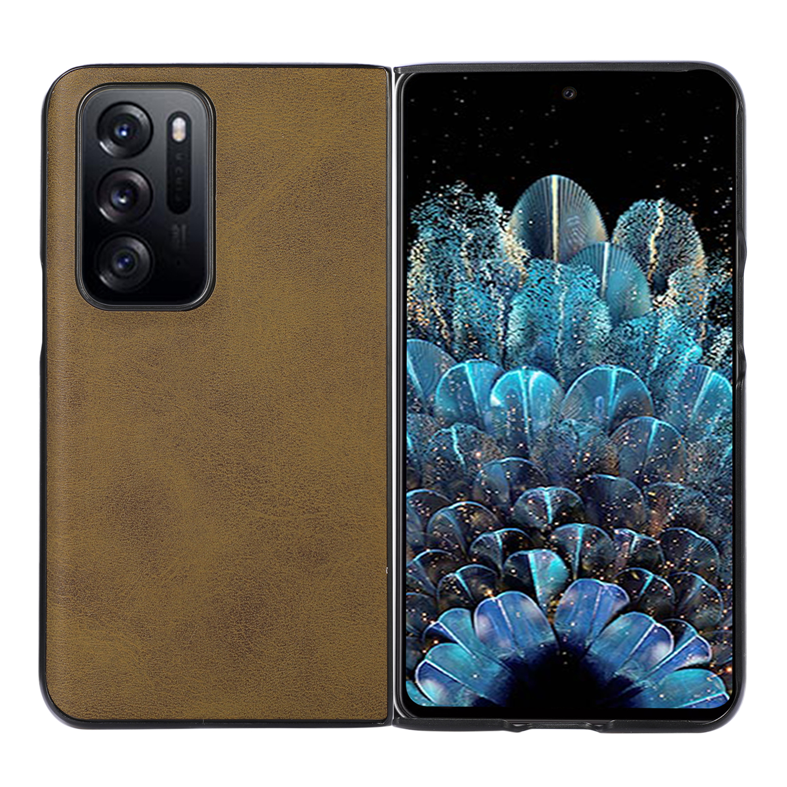 

Slim Anti-scratch-drop-proof-pu-leder-pc-telefonhülle Für Oppo Find N - Grün, Oppo Find N