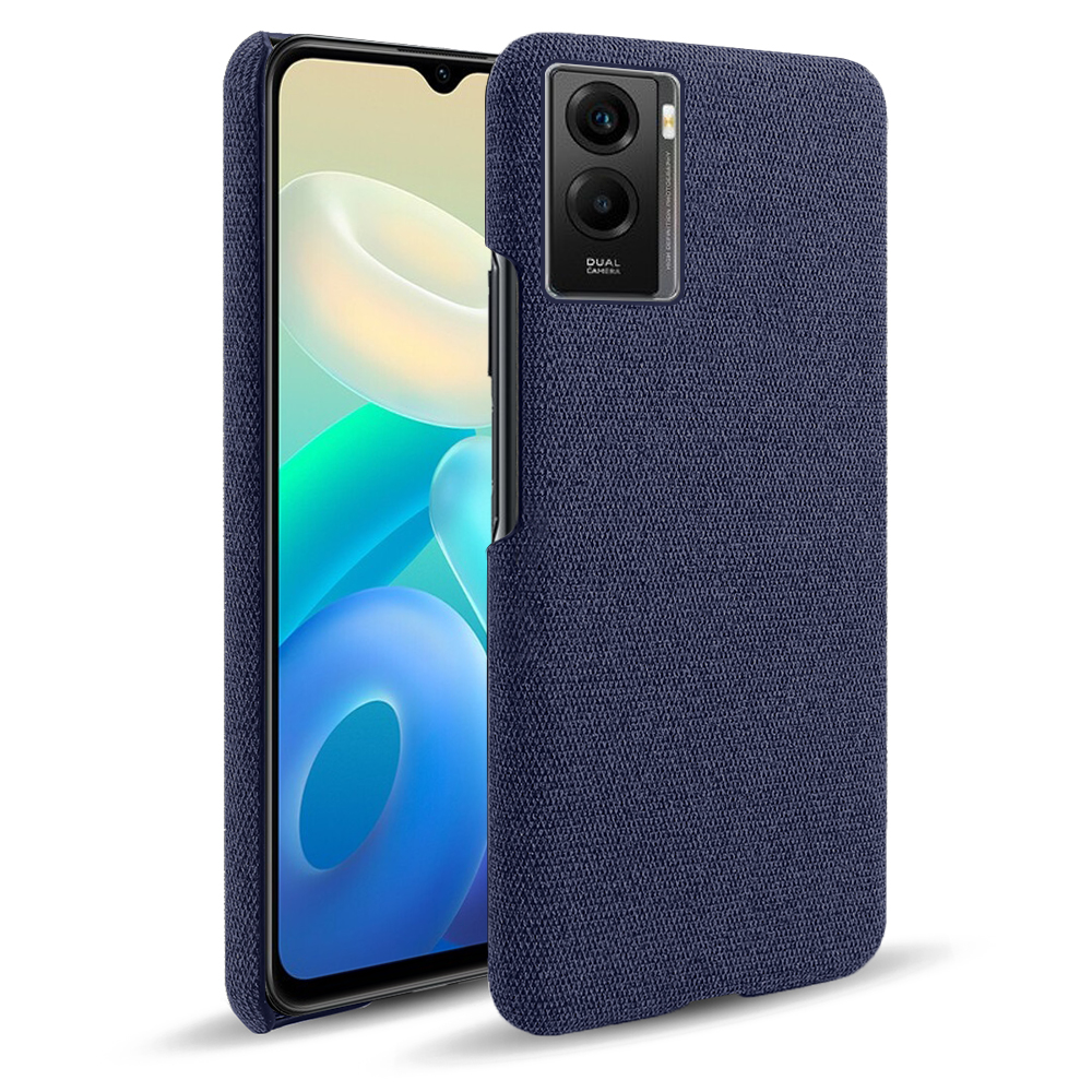 

Pour Vivo Y55s 5G Anti-scratch Protection de Caméra Soft Enrobage Hard PC Ultra-slim Phone Cover Cover Cover - Bleu, vivo vivo Y55s 5G