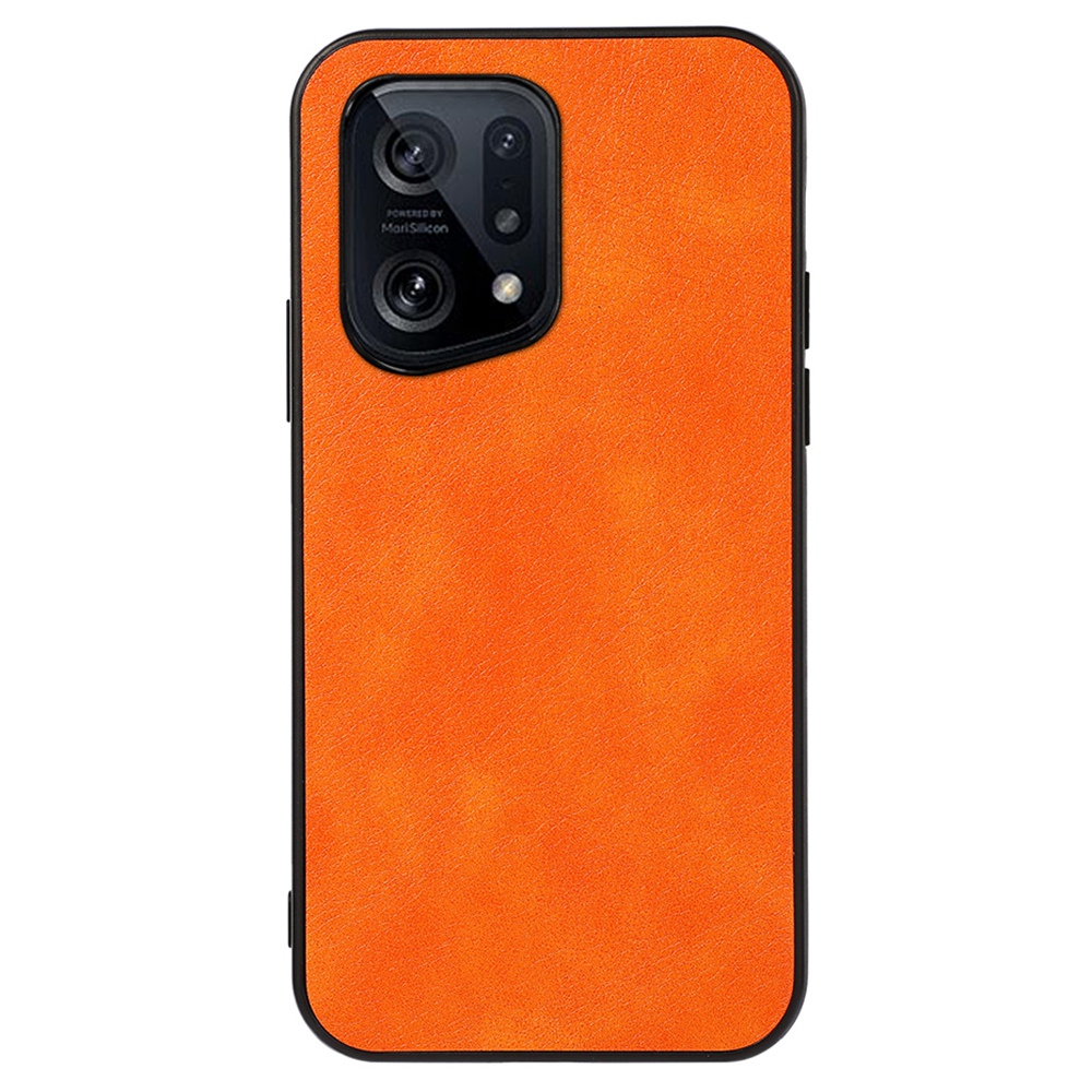 

Für Oppo Finden Sie X5 PU Leder Litchi Texturbeschichtung Zurück Hartpc + Soft TPU Hybrid Schutzabdeckung - Orange, Oppo Find X5
