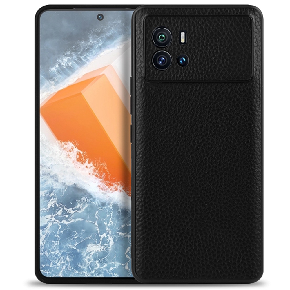 

Für Vivo IQOO 9 (China) Telefonhülle Echtes Leder Beschichtetes Hartschock Schockdes Hintergrundschutzschutzschutz, vivo iQOO 9 (China)