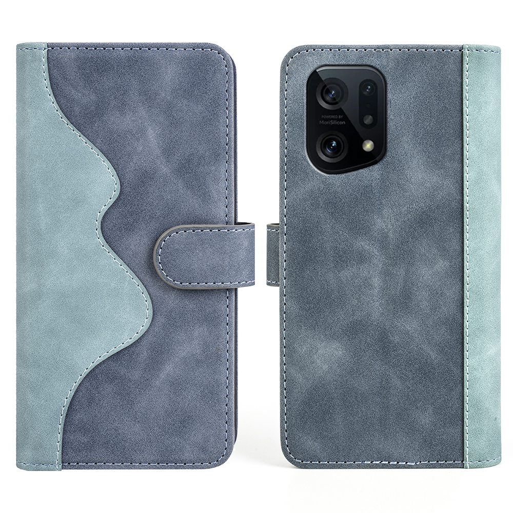 

Für Oppo Finden Sie X5 Folio Flip Magnetic Close - Blau, Oppo Find X5