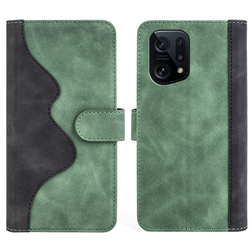 

Für Oppo Finden Sie X5 Folio Flip Magnetic Close - Grün, Oppo Find X5
