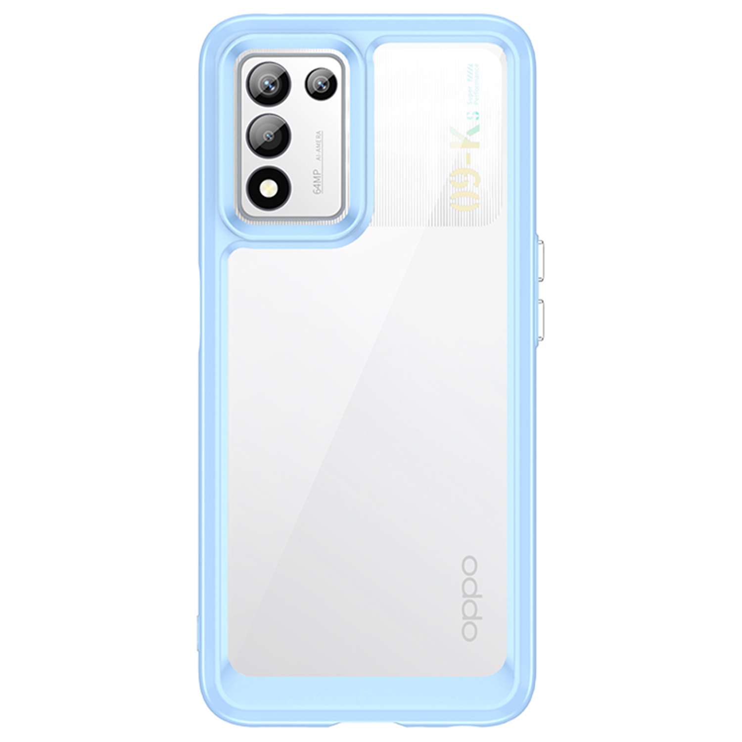 

Für Oppo K9s/realme Q3s/realme Q3t Tpu+acrylhybrid -hülle Unabhängige Tasten Kratzfeste Telefon Shell - Baby Blau, Oppo K9s
