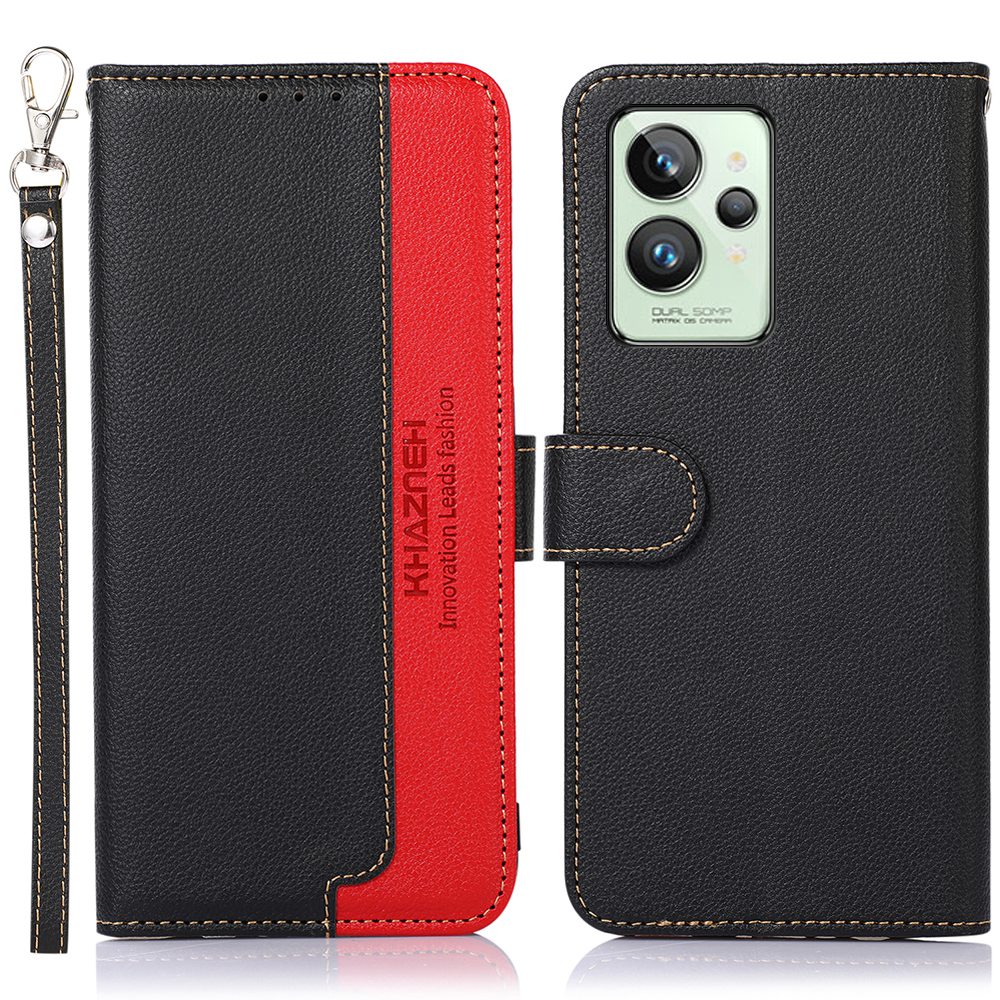 

Khazneh Für Realme GT2 Pro Magnetic Stoßdicht Von PU Leder Phone Hülle RFID Blockierung Wallet Sty - Schwarz, Realme GT2 Pro