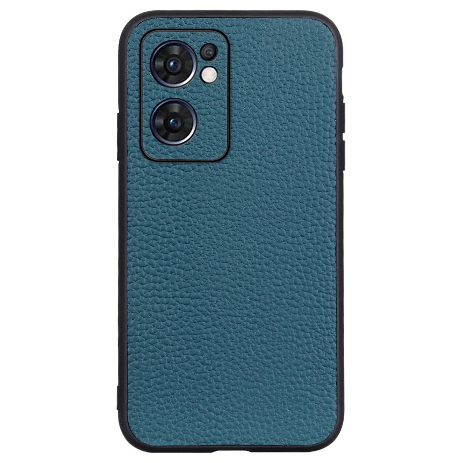 

Für Oppo Reno7 5G (global) Echtes Leder Retro Litchi Texturbeschichtung Hülle Leicht Weiche TPU Hartpc Hybrid -Schutzabdeckung -Green -Green -Green, Oppo Reno7 5G (Global)