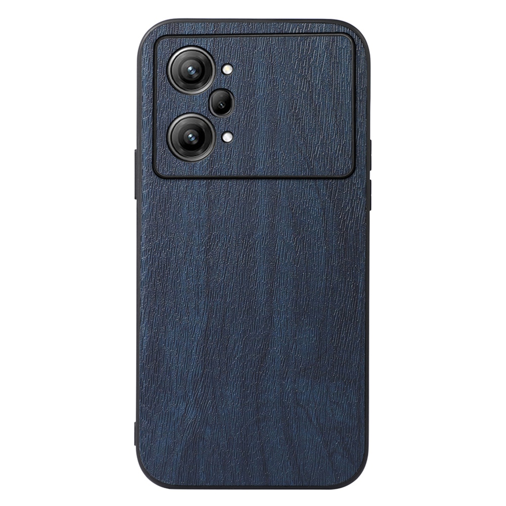 

Holztextur PU Ledertasche Für Oppo K10 Pro 5G Kratzfeste Anti-drogen-leder-hybrid-hülle Telefonabdeckung - Blau, Oppo K10 Pro 5G