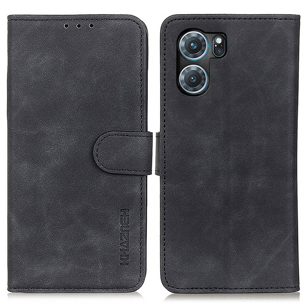 

Khazneh Für Oppo K10 5G (China) Schockfeste Brieftaschenhülle Vintage Strukturierte PU Leder Telefon Shell Magnetic Clasp Schutzschutz Mit Ständer - Schwarz, Oppo K10 5G (China)