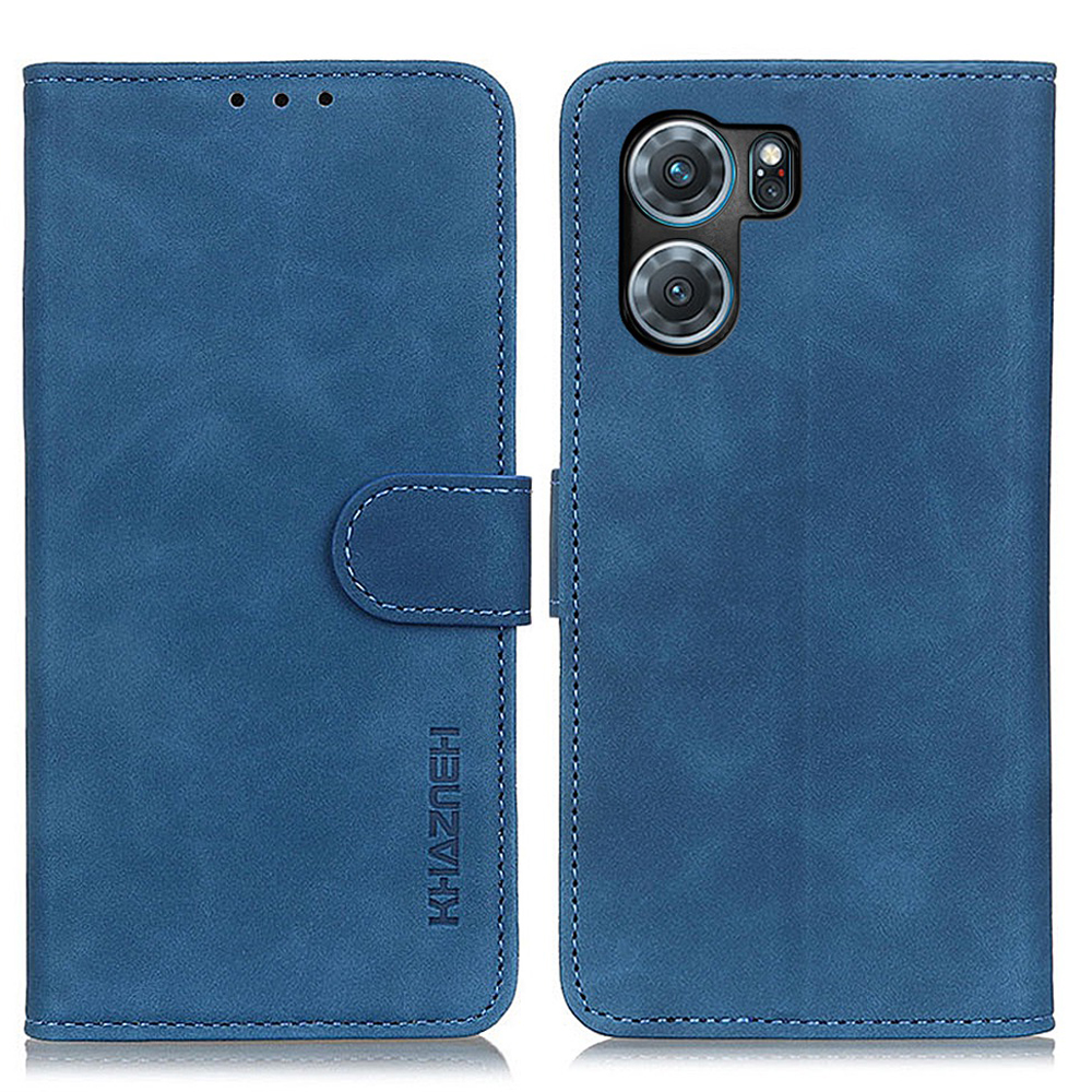 

Khazneh Für Oppo K10 5G (China) Schockfeste Brieftaschenhülle Vintage Strukturierte PU Leder Telefon Shell Magnetic Clasp Schutzschutz Mit Ständer - Blau, Oppo K10 5G (China)