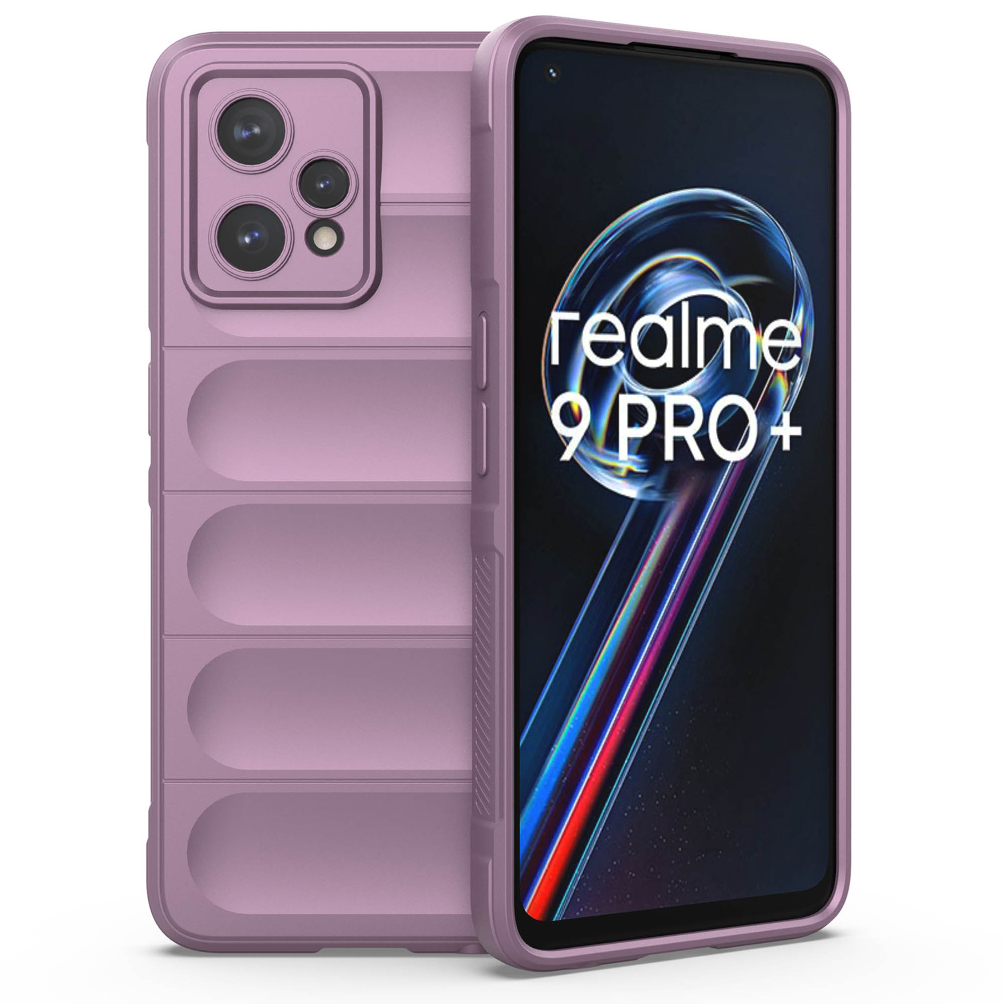 

Soft Tpu-hülle Für Realme 9 Pro+ 5G Anti-drop-telefonschutzkratzerfestes Rugged Rückenabdeckung Telefonschale - Helles Lila, Realme 9 Pro+ 5G