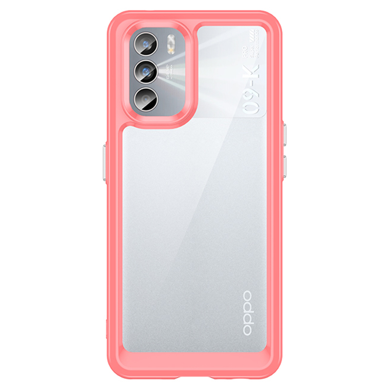 

Für Oppo K9 Pro/Realme GT 5G/GT Neo/gt Neo2t/q3 Pro 5G/X7 Max. 5G Transparentes TPU -frame -acryl -rückhülle Mit Unabhängigen Tasten Mit Unabhängigen Tasten - Rot, Oppo K9 Pro