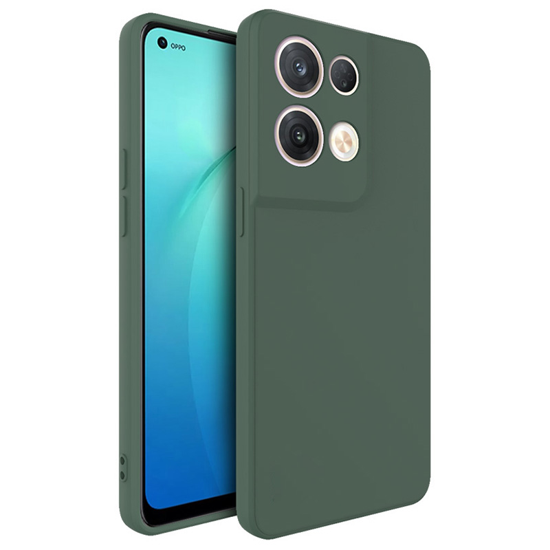 

IMAK Uc-4-serie Für Oppo Reno8 Pro 5G Gerade Kanten Anti-fall-stoßdämpfungsfall Weiche TPU Kratzerresistent Schutzabdeckung - Mitternacht Grün, Oppo Reno8 Pro (China) 5G