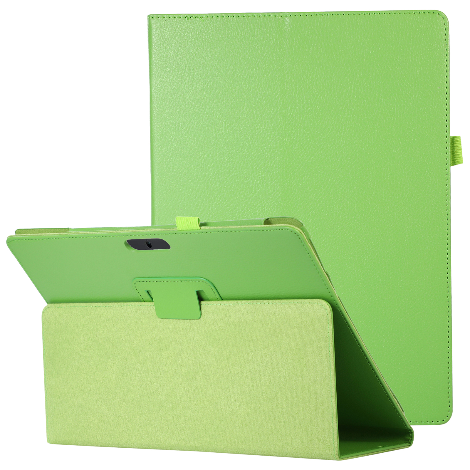 

Gut Geschützte Stoßfeste Litchi Textur PU-Leder-Folio-faltbarer Ständer-Abdeckungsfall Für Microsoft Surface Pro 8 - Grün, Microsoft Surface Pro 8